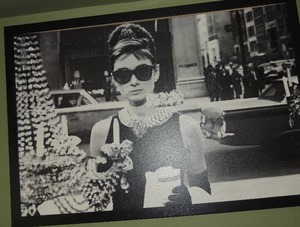 lot 48 image: AUDREY HEPBURN  AS HOLLY IN BREAKFAST AT TIFFANYS  FRAMED