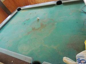lot 120 image: pool table needs work