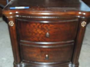 lot 119 image: 2 drawer nightstand river edge