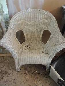 lot 153 image: wicker patio chair
