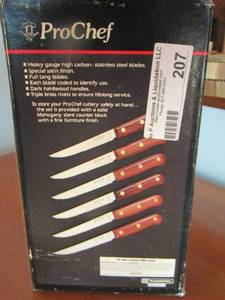 lot 207 image: prochef knife set, multi function kitchen cutter