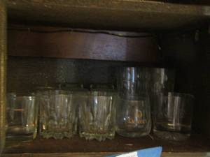 lot 200 image: various whiskey glasses