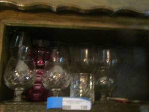 lot 198 image: wine glasses