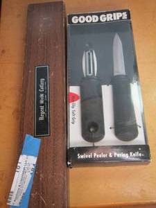 lot 184 image: good grip swivel peeler & paring knife