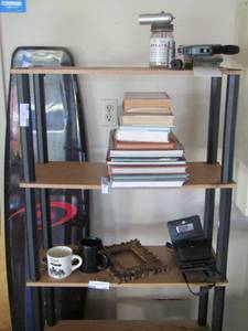 lot 321 image: 4 tier bookshelf ( CONTENTS NOT INCLUDED)