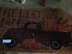lot 317 image: hello fall front door mat