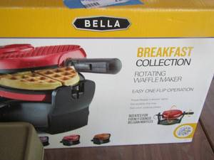 lot 227 image: bella rotating waffle maker