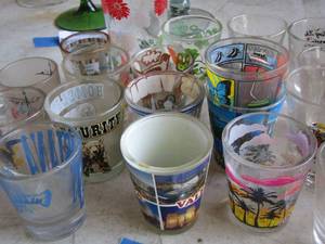 lot 237 image: Assorted shot glasses