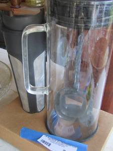 lot 235 image: ice bucket, mixing pitcher and large filter