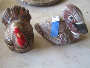 lot 232 image: duck dcor, turkey dcor