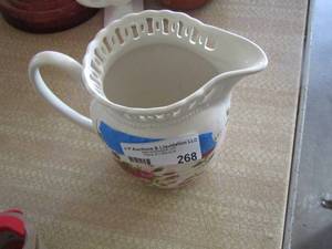 lot 268 image: old country roses royal albert handled pitcher
