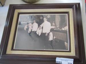 lot 278 image: Barber shop photo believed to be from Hood county on the square