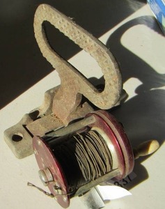 lot 337 image: METAL HANDLE   & OPEN FACED REEL