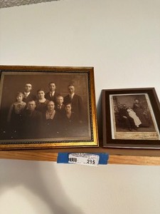 lot 215 image: Antique Photographs. Qty 2