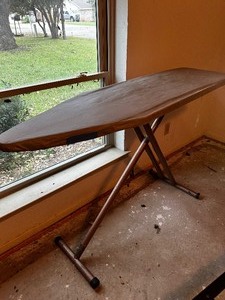 lot 213 image: Ironing Board & iron