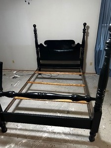 lot 210 image: Bed Frame Queen Size - Headboard & Frame