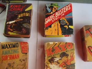 lot 2055 image: VINTAGE LITTLE BIG BOOKS  maximo amazing superman, gang busters plus