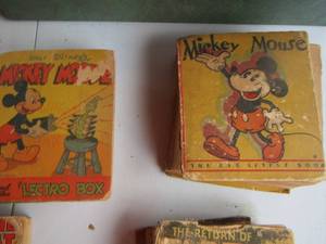 lot 2058 image: VINTAGE LITTLE BIG BOOKS - Mickey MOUSE  X 2, TARZAN, FELIX  TINNY TIM