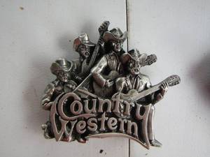 lot 2068 image: country western country music belt buckles