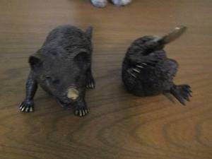 lot 2117 image: very heavy platypus decor- and rat dcor