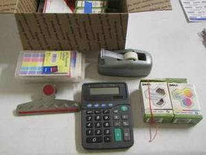 lot 2181 image: office lot- tape dispenser- calculator plus