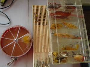 lot 2030 image: lures and hooks