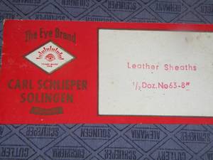 lot 2033 image: the eye brand Carl Schlieper Solingen in original box