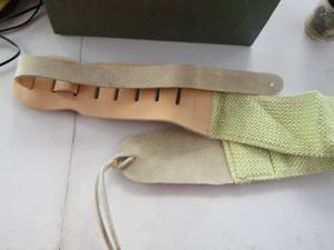 lot 2037 image: LEATHER GUITAR STRAP