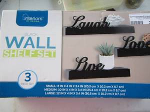 lot 2013 image: new wall dcor shelving box unopened