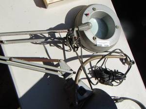 lot 2328 image: magnifying lamp and office lamp