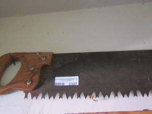 lot 2337 image: large handsaw