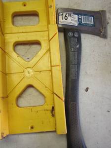 lot 2347 image: KOBALT HATCHET  & MITRE BOX