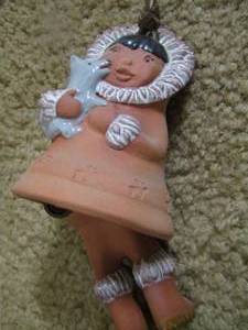 lot 2146 image: porcelain Indian girl dcor bell