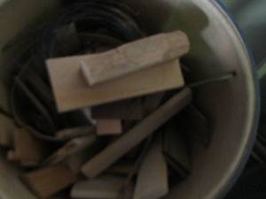 lot 2266 image: tub of wood