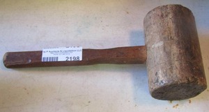 lot 2198 image: wooden mallet