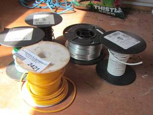 lot 2421 image: rolls of wire