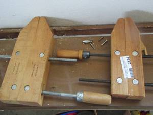 lot 2424 image: wood clamps qty 2