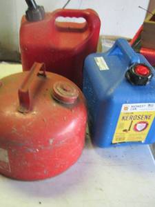 lot 2440 image: qty 3 gas cans
