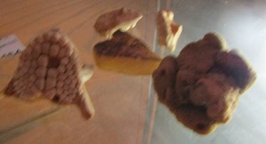lot 2464 image: PHARYNGEAL TEETH OF DRUM, SEA SPONGE, RAW AMBER  PLUS