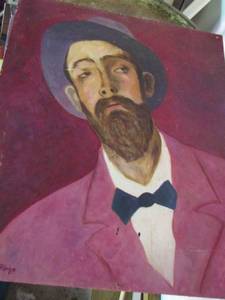 lot 2299 image: canvas painting, music poster