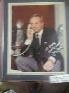 lot 2352 image: JERRY JONES SIGNED PHOTO
