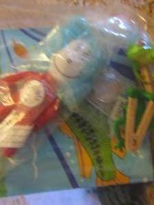 lot 2386 image: DR SEUSS  THING 1 DOLL,  KIDS FISHING GAME 