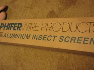lot 2379 image: phifer wire products aluminum insect screen