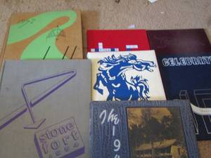 lot 2400 image: various yearbooks and different schools