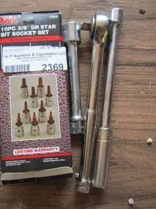 lot 2369 image: 10pc star bit socket set, socket wrenches