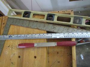 lot 2425 image: level, square, ruler