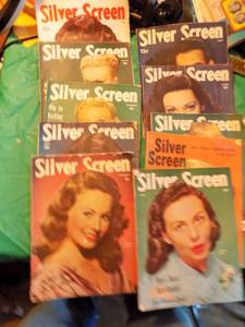 lot 2002 image: Silver screen magazines 1950s  x 10