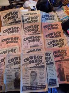 lot 2001 image: Cowboy songs x 18 from the fifties