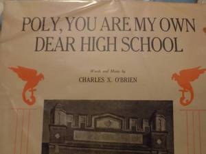 lot 2569 image: Polytechical High SCHOOL -  Fight song Fort Worth Texas