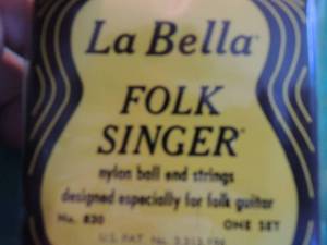 lot 2612 image: Labella folk singer guitar strings for folk guitar